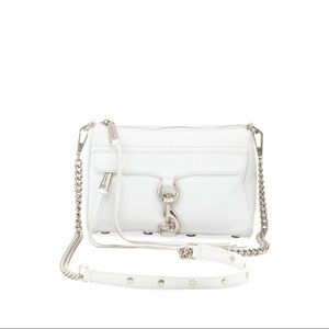 REBECCA MINKOFF Mini M.A.C. Handbag Optic White